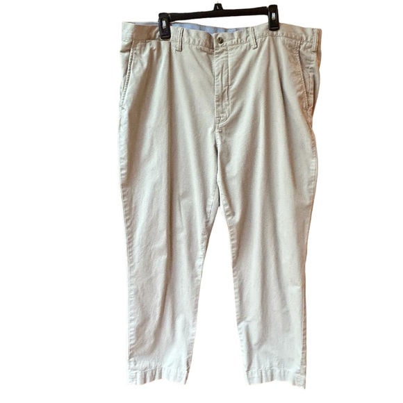 Polo Ralph Lauren Tan Chino Twill Straight Stretch Pants 42/30 - Picture 3 of 14
